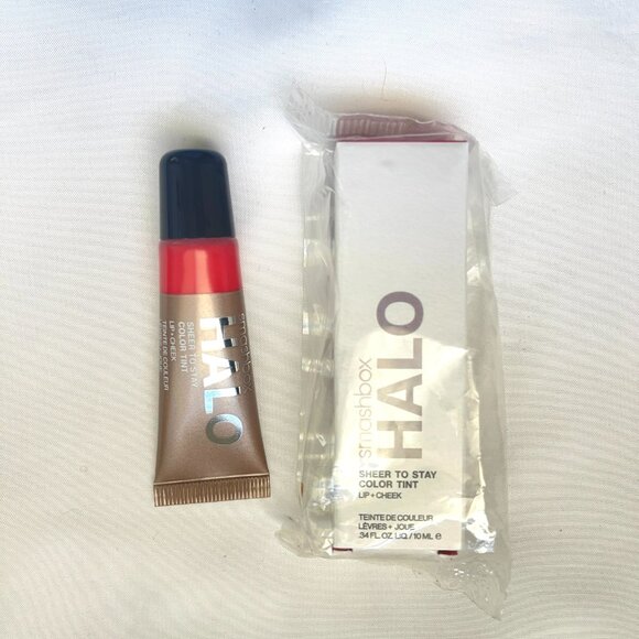 NIB SMASHBOX Halo Sheer To Stay Cream Cheek + Lip Tint Color MaiTai - Picture 9 of 9